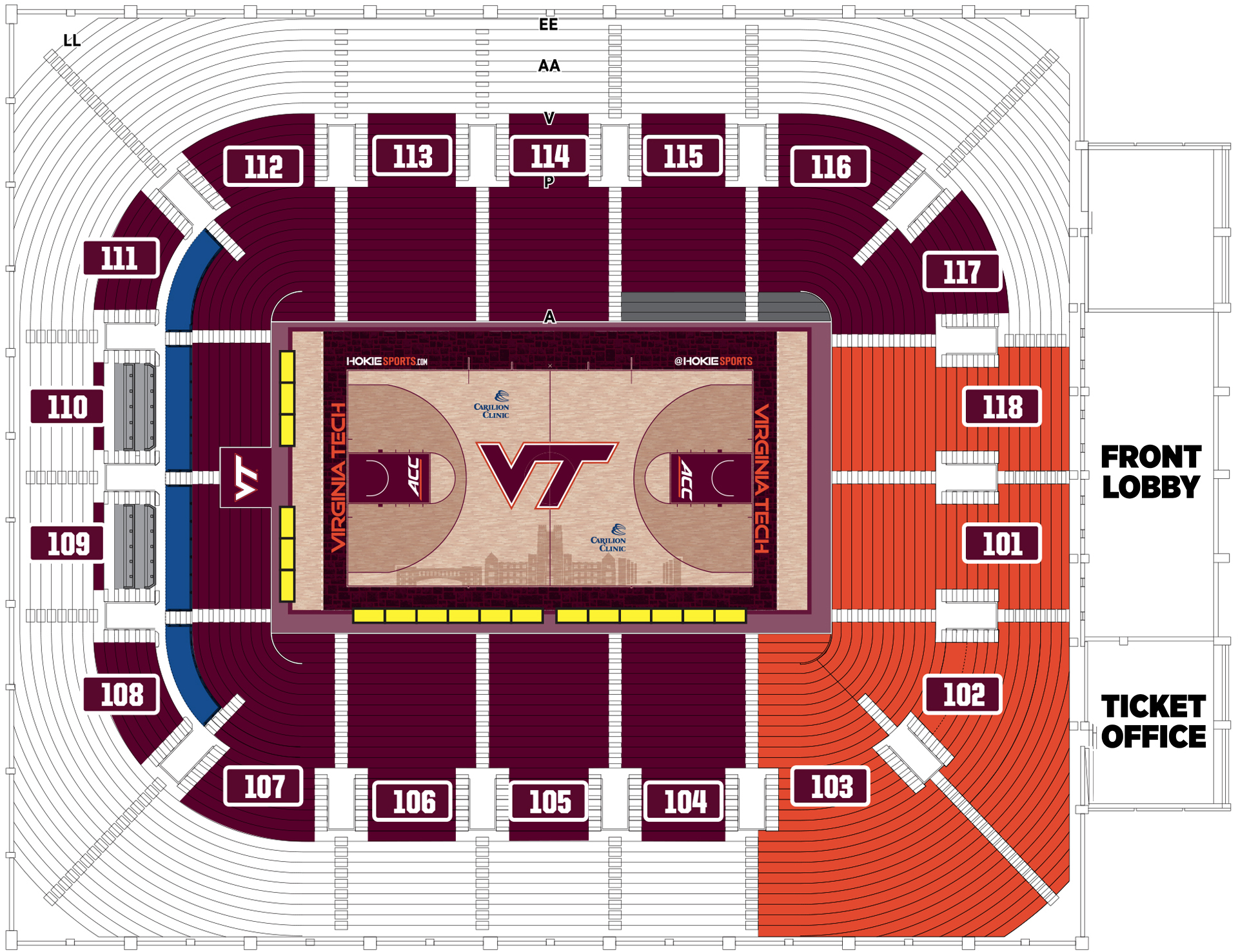 Virginia Tech Seat Improvement